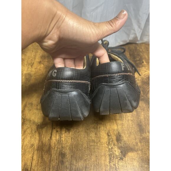 John Fluevog FUTURE ANGEL CHARLES CONTRAST LEATHER SquareToe Men’s Size 12 Y2K - Picture 3 of 12